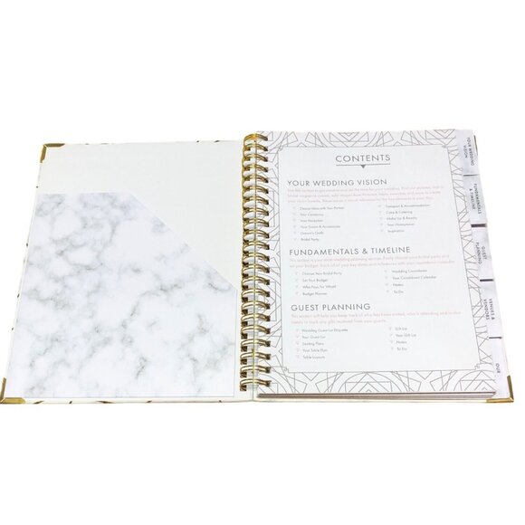 The Complete Wedding Planner With Marble & Gold Design – Spiral Bound - Picture 4 of 7